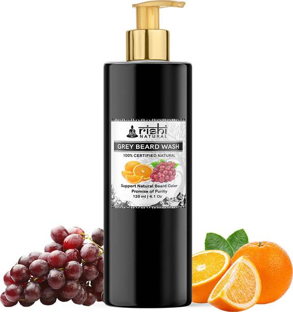 rishi natural Anti Grey Beard Wash (120ml) - Get Back B...