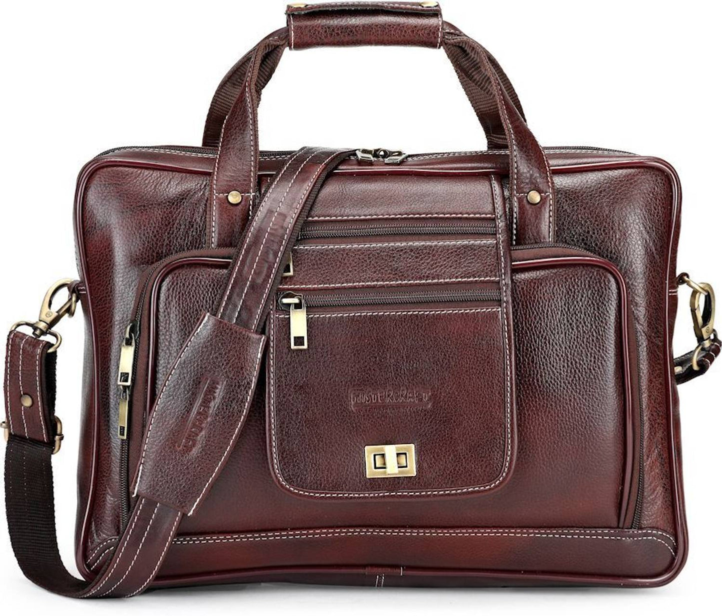 Small 12 L Laptop Backpack Genuine Leather Laptop Bag f...