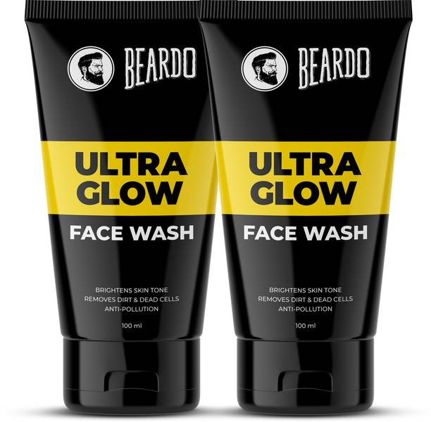 BEARDO Ultraglow Facewash For Men, Combo Face Wash