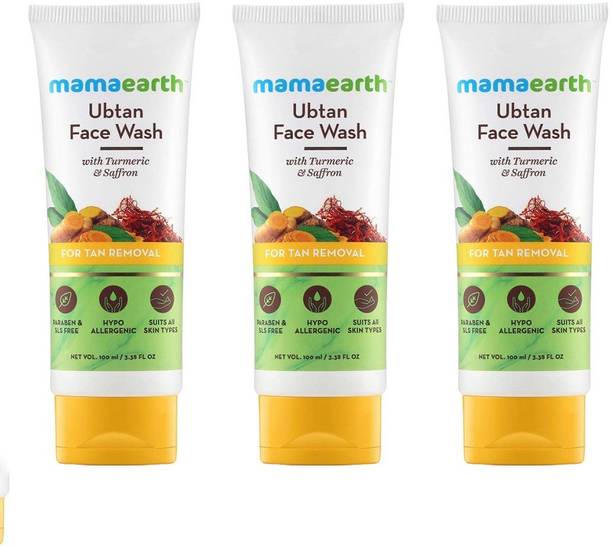 Mamaearth Ubtan with Turmeric & Saffron for Tan Remova...