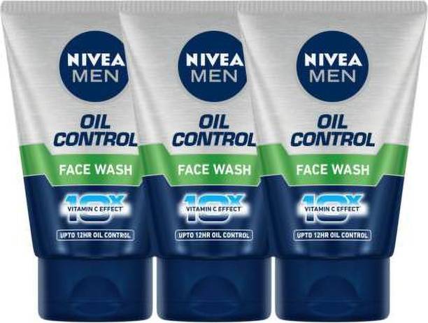 Nivea Men Men Oil control Face wash- Pack of 3 (300 g)...