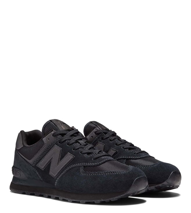 NEW BALANCE - Men's Black 574 Sneakers
