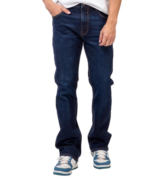 Modern Boot Bootcut In Dark Indigo Wash High Rise Jeans