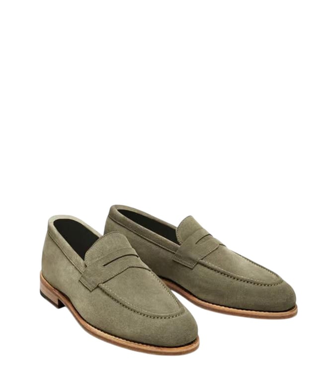 THE ALTERNATE - Suede Loafers - Green