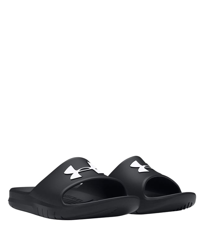 UNDER ARMOUR - Men's Core Pth Black Logo Slide Sandals