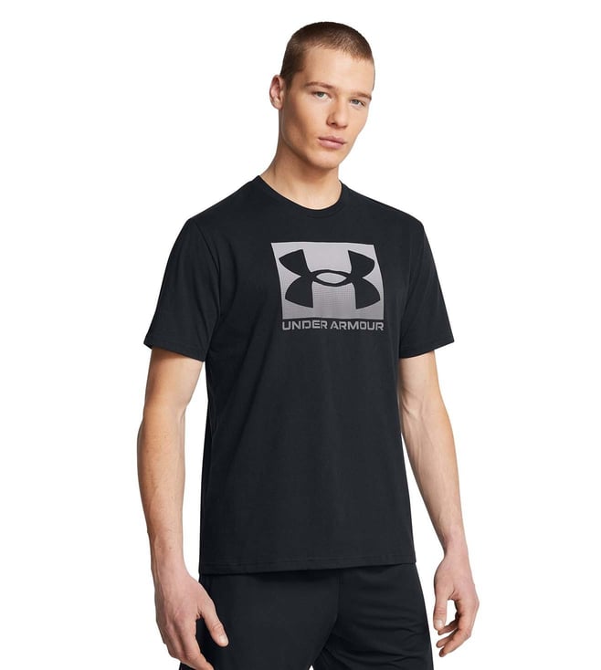 Black Boxed Sports Short Sleeve T-Shirt