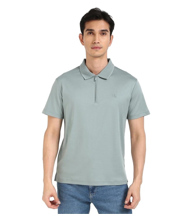 Lead Cotton Regular Fit Polo T-Shirt