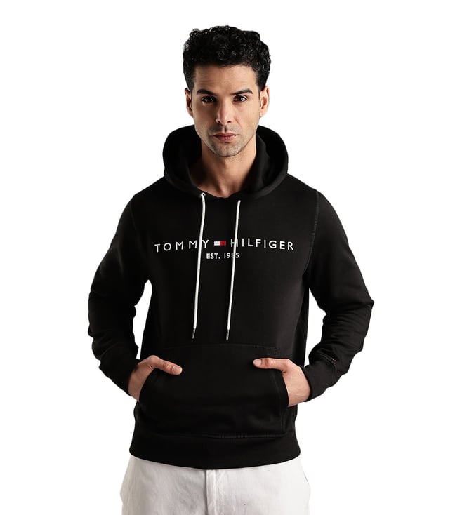 Black Logo Regular Fit Sweatshirt