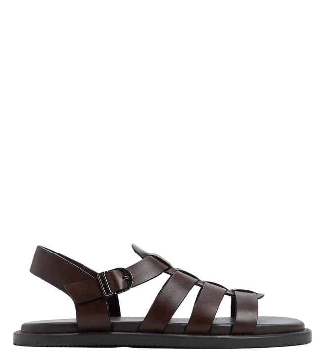 ALDO - Men's WARLEYA-IN201 Dark Brown Gladiator Sandals