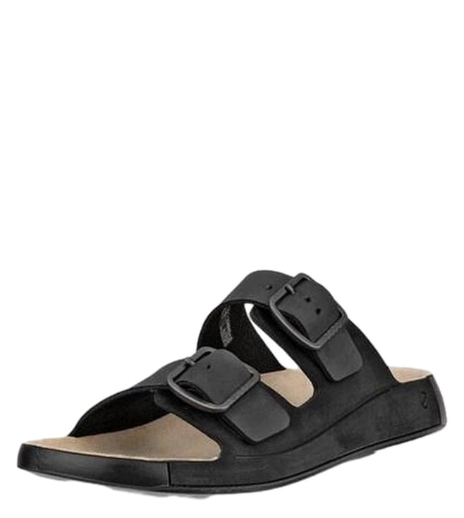 ECCO - Men's Cozmo Black Slide Sandals