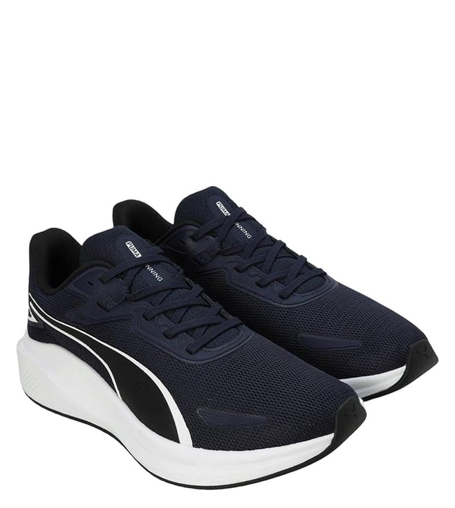 PUMA - Men's Skyrocket Lite Navy, Black & White Running Shoes