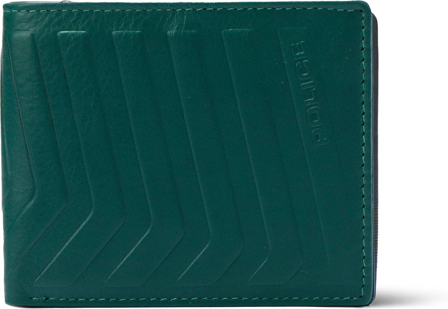 Men Green Genuine Leather Wallet