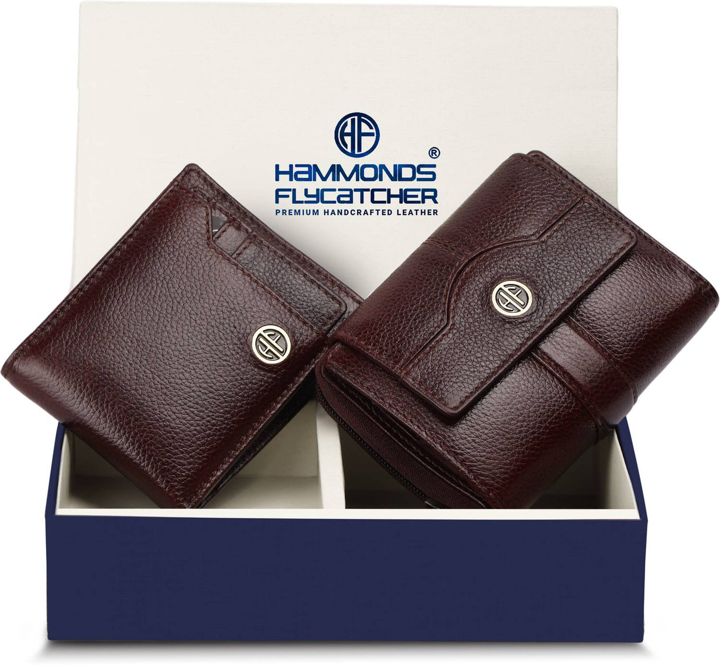 Men & Women Formal Brown Genuine Leather RFID Wallet