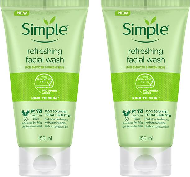 Simple Kind To Skin Refreshing Facial Wash (PACK OF 2) ...