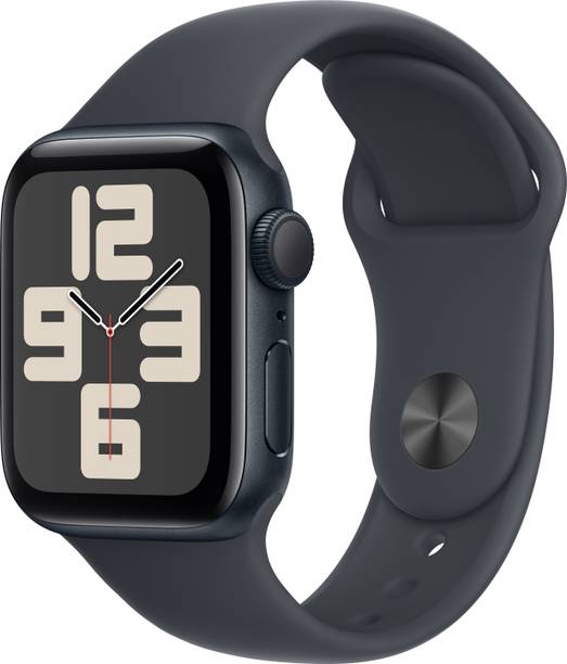 Apple Watch SE 2 GPS 40mm (2nd Gen) Midnight Aluminium ... - Midnight Strap, Free Size