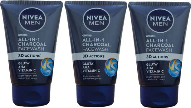 Nivea Men All-In-1 Charcoal face Wash New Model Face Wa...