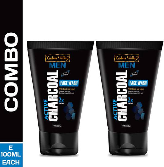Indus Valley MEN Active Charcoal Oil Control (Set of 2)...