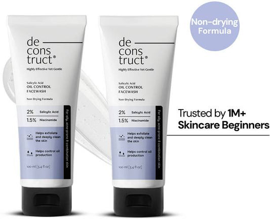 deconstruct Oil Control Face wash 0.5% Salicylic Acid| ...