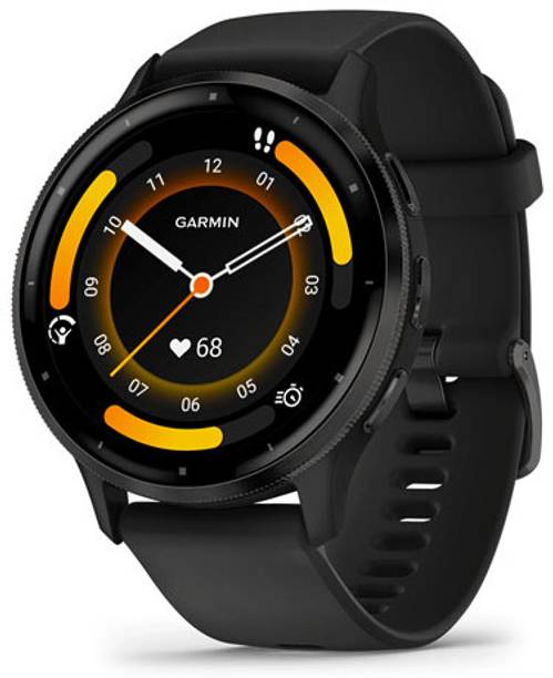 GARMIN Venu 3, Gps, (A04543) Smartwatch - Black Strap, Free Size