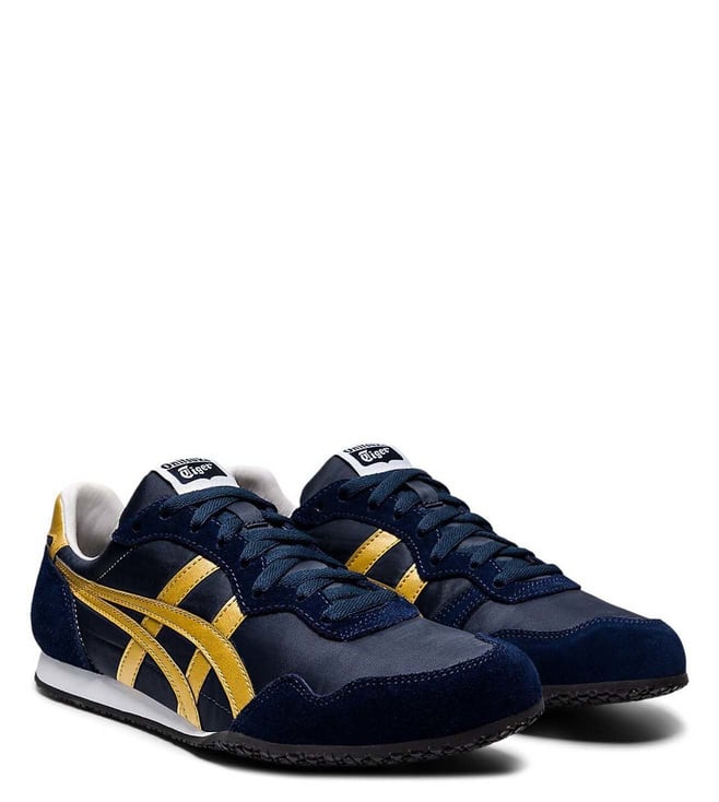 ONITSUKA TIGER -  Unisex SERRANO Midnight & Pure Gold Sneakers