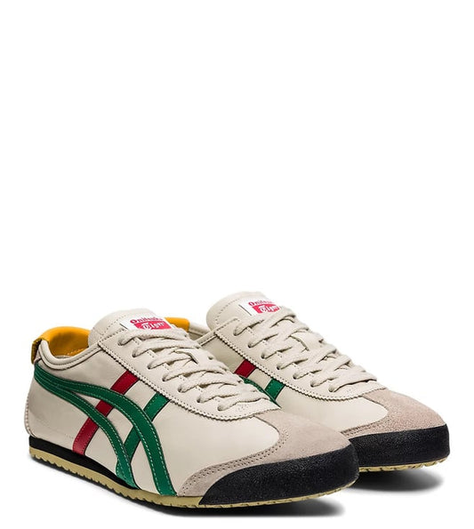 ONITSUKA TIGER -  Unisex MEXICO 66 Birch & Green Sneakers