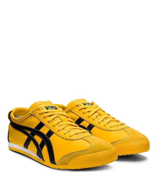 ONITSUKA TIGER -  Unisex MEXICO 66 Yellow & Black Sneakers