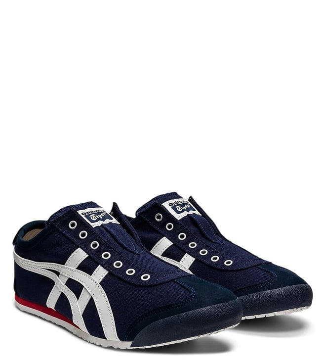 ONITSUKA TIGER -  Unisex MEXICO 66 Navy & Off-white Sneakers