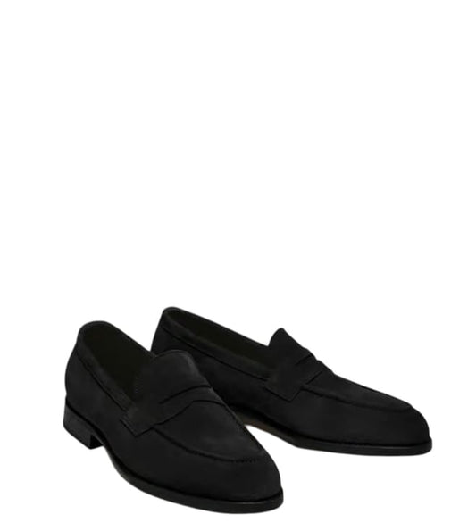 THE ALTERNATE - Suede Loafers - Black