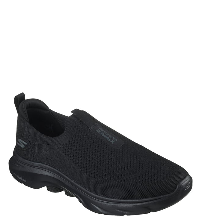 SKECHERS -  Men's GO WALK 7 Black Walking Shoes