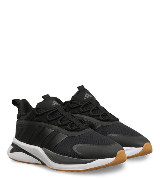 ADIDAS -  Men's ALPHARESPONSE Black Running Shoes