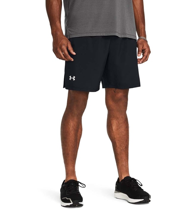 Black Regular Fit Launch 7" Shorts