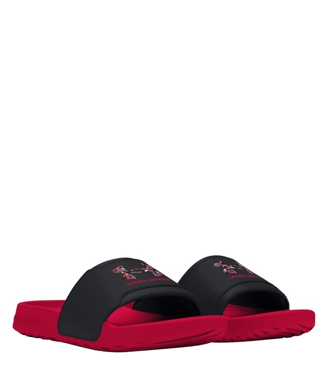 UNDER ARMOUR -  Men's Ignite Select Graphic Red Logo Slide Sandals