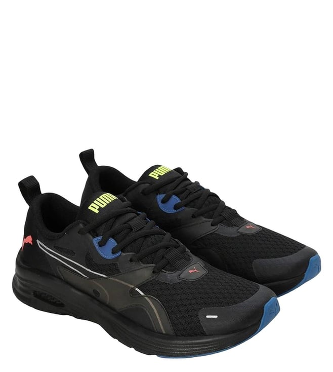 PUMA -  Men's Black, Lava Blast & Yellow Alert ProFoam Running Shoes