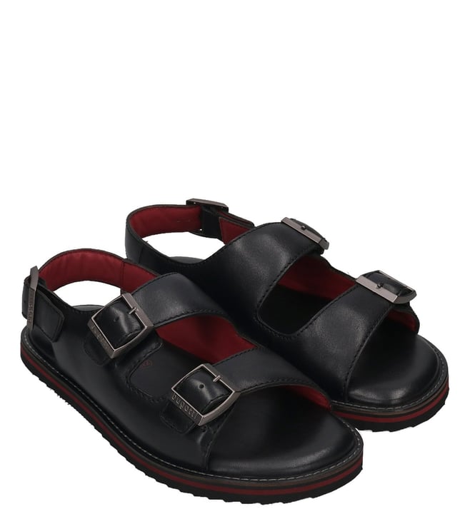 BUGATTI -  Men's Cobie Black Back Strap Sandals