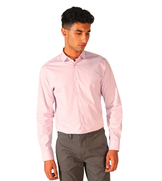 Pink Slim Fit Formal Shirt