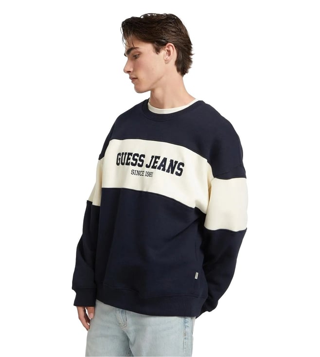 Daring Ocean Cotton Oversized Sweatshirt