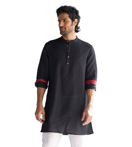 NICOBAR -  Chandni Chowk Kurta - Black