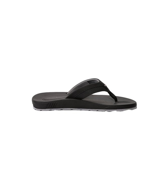 TOMMY HILFIGER -  Men PU Grey Solid Flip Flops