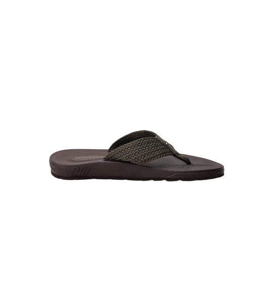 TOMMY HILFIGER -  Men Polyster Green Solid Flip Flops