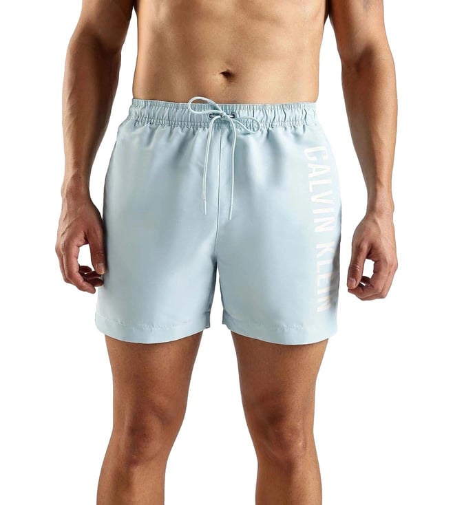 Blue Logo Blue Swimwear Shorts
