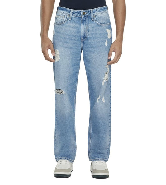 G18 Blue Mid Rise Relaxed Fit Denim Jeans