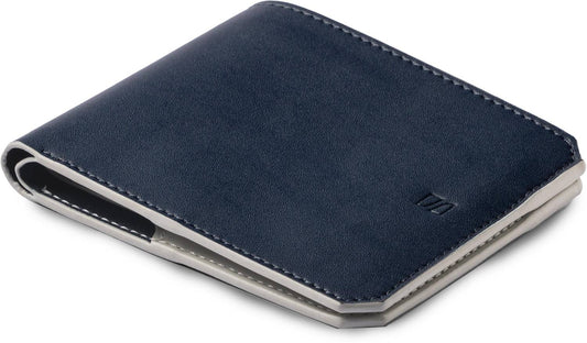 Men Formal Blue Fabric Wallet