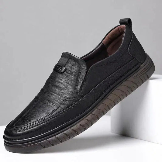 MENS BLACK SEMI FORMAL SLIPON SHOES