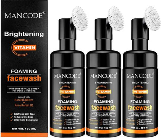 MANCODE Brightening Vitamin C Foaming , 150ml each, PAC...