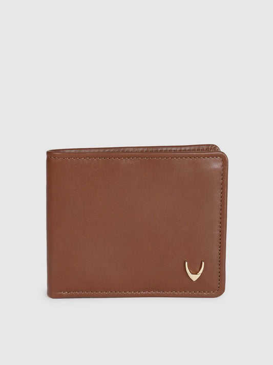 Men Casual Tan Genuine Leather Wallet - Mini