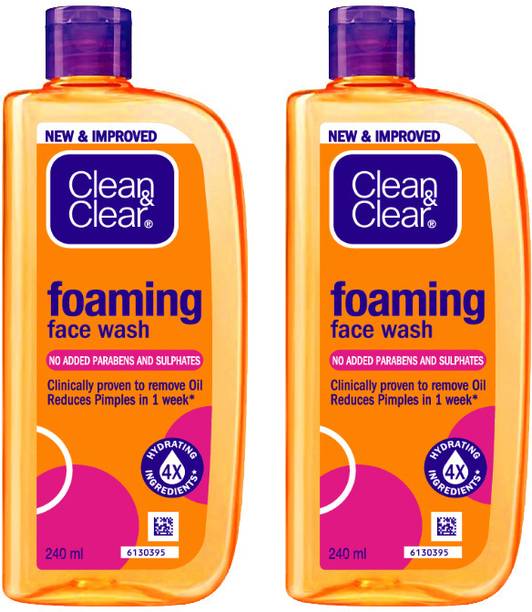 Clean & Clear Foaming 480ml| Clinically proven| Pimple ...