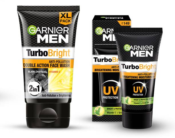 Garnier Men Men's Skincare Essentials|Turbo Bright Face...
