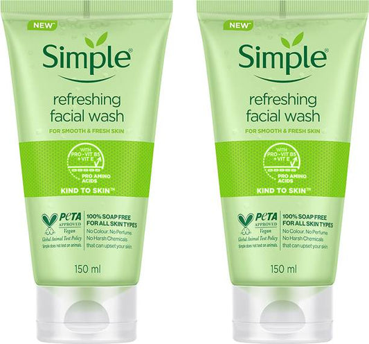 Simple Kind To Skin Refreshing Facial Wash (PACK OF 2) ...