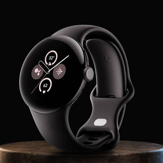 Google Pixel Watch 2 Smartwatch - Obsidian Active Strap, Free Size