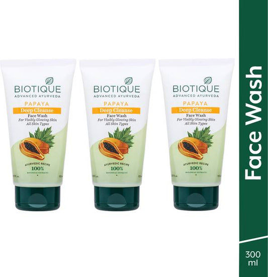BIOTIQUE Papaya Deep Cleanse  For Glowing Skin| All Ski...